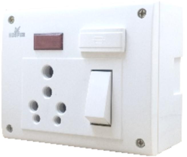 16962-26_image_0.jpg HOSPER H232A Switch Socket Combined Box 16 A