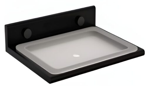 ACUTE Rectangular Aluminium Soap Dish
