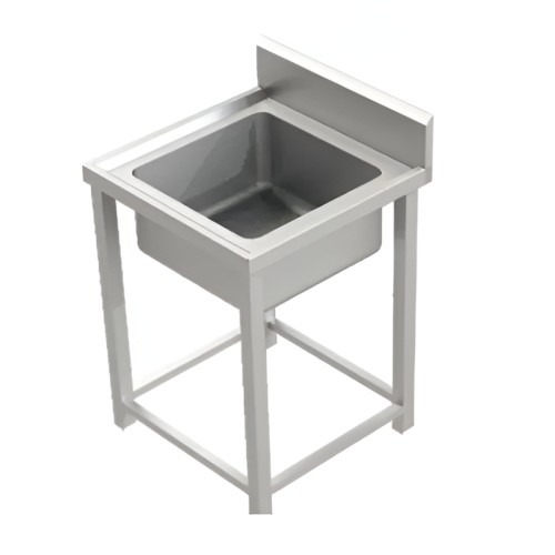 Nextn Stainless Steel Single Sink Unit 18 x 18 x 12 inch Silver
