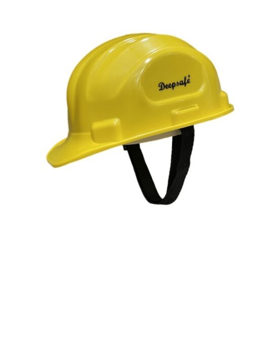 17168-756_image_0.jpg Deepsafe Plastic Yellow Modular Helmet Safety Helmets Nape Strap