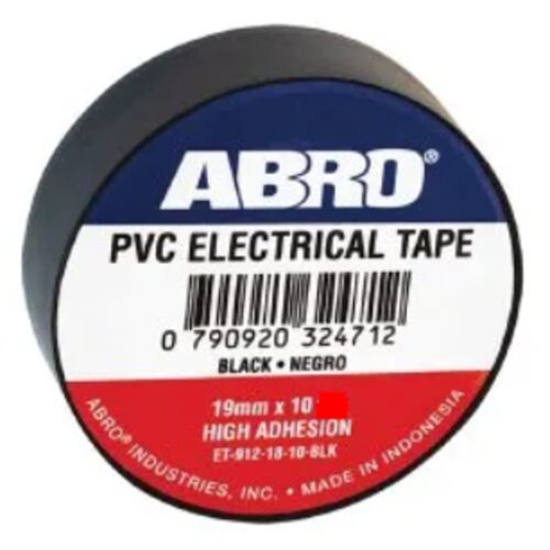 17179-1836_image_0.jpg ABRO 10 m High Adhesion Electrical Insulation Tape Black 19 mm