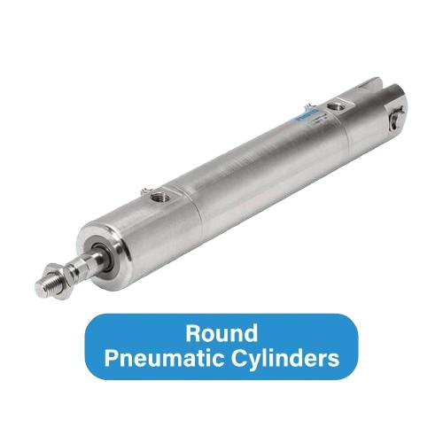 PIONEER 12 mm Compact Pneumatic Cylinder Round 10 - 25 kg/cm2