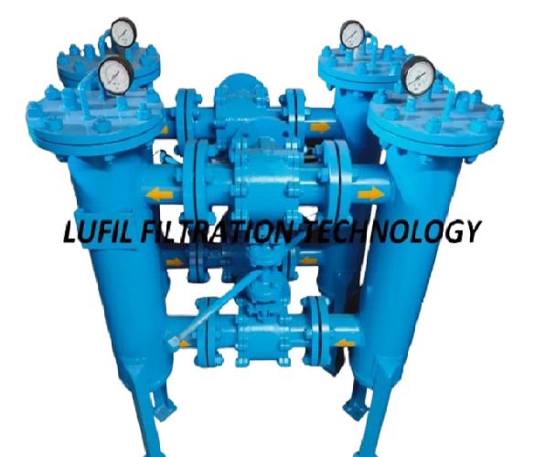 Lufil 10 inch Duplex Oil Bucket Strainer