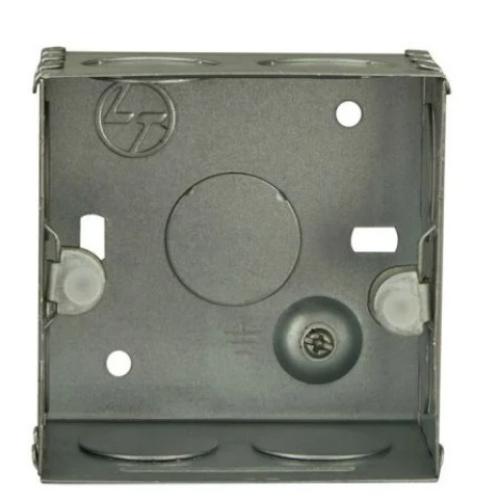 17228-118_image_0.jpg L&T CB93102WM00 2 Module Silver MS GI Box