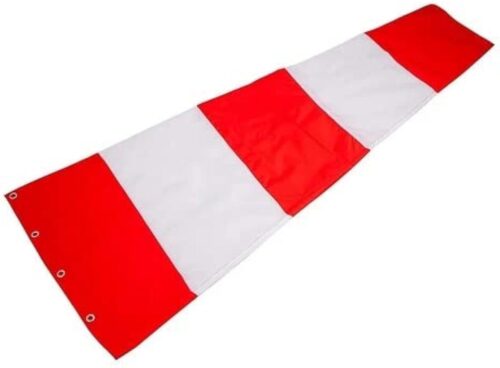 Wind Sock Nylon 1 x 5 ft Orange and White
