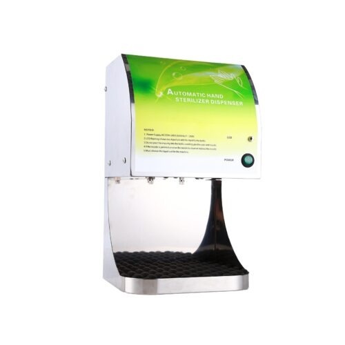 17269-3614_image_0.jpg Table Top Manually Hand Operated Sanitizer Dispenser