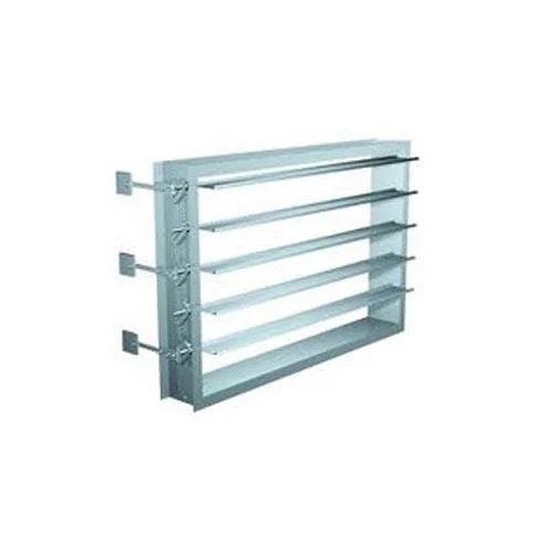 17274-8686_image_0.jpg Industrial Dampers Multi Louvre Rectangular 5 Blades Galvanized Iron 6 x 2 inch