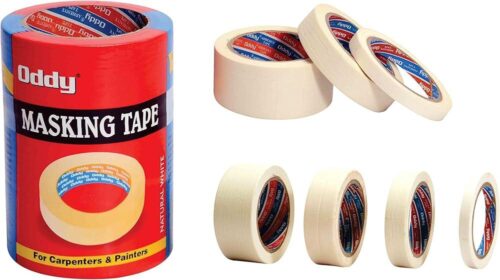 17288-1022_image_0.jpg Oddy Self Adhesive 12 mm Natural White Masking Tape