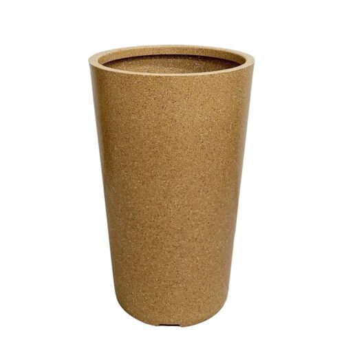 A One Green Plastic Kivi Pot Planter Sand Stone