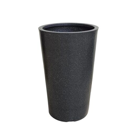 17299-5179_image_0.jpg A One Green Plastic Kivi Pot Planter Black Stone