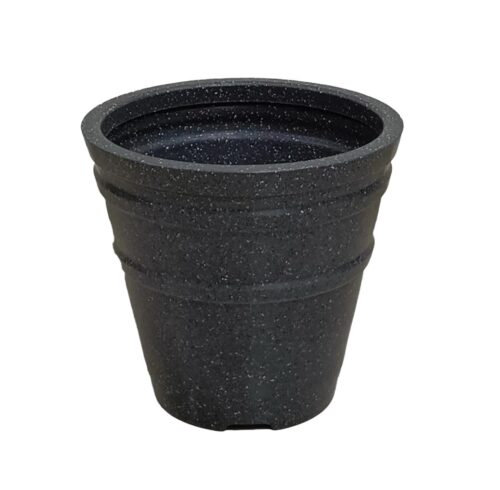 A One Green Plastic Heritage Pot Planter Black Stone
