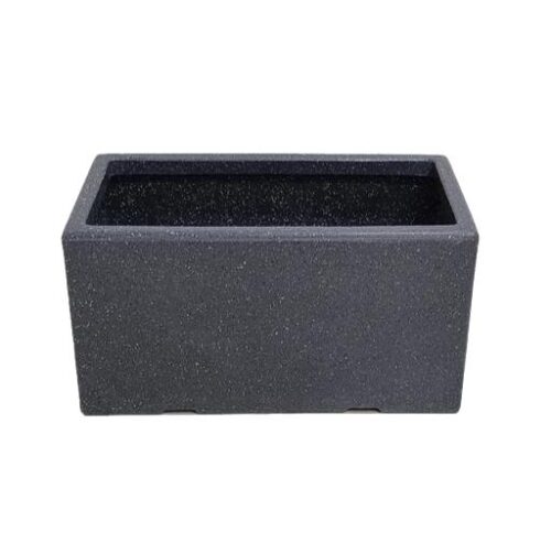 17299-6593_image_0.jpg A One Green Plastic Reco Pot Planter Black Stone