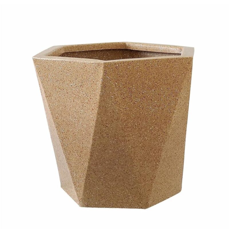 A One Green Plastic Crystal Pot Planter Sand Stone