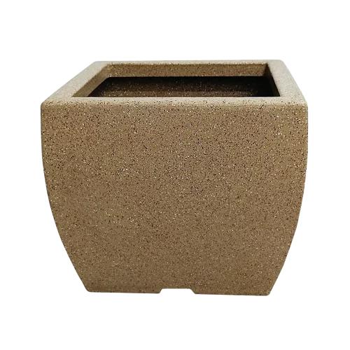 A One Green Plastic Vine Pot Planter Sand Stone