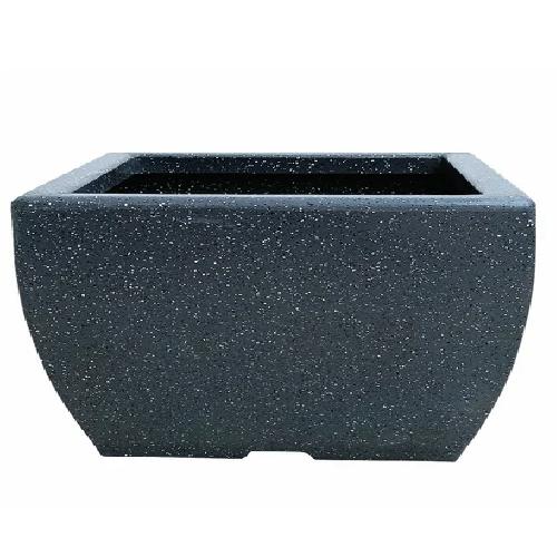 A One Green Plastic Nest Pot Planter Black Stone