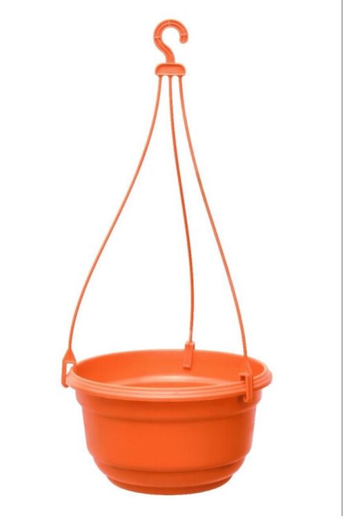 A One Green Plastic Hanging Pot Planter Terracotta