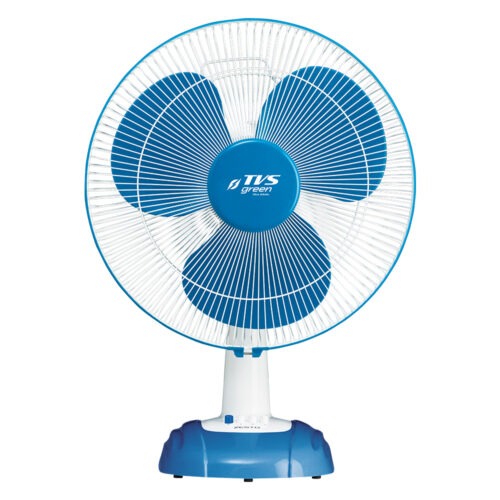 TVS GREEN ZESTO 400 mm 3 Blades Blue Table Fan