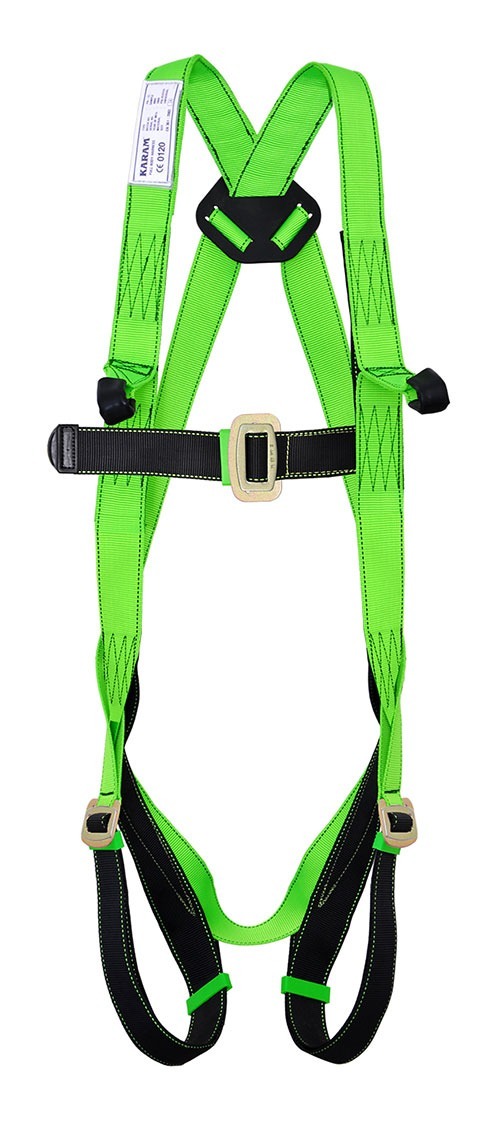 Polyester Full Body Double Rope Scaffold Safety Harness L