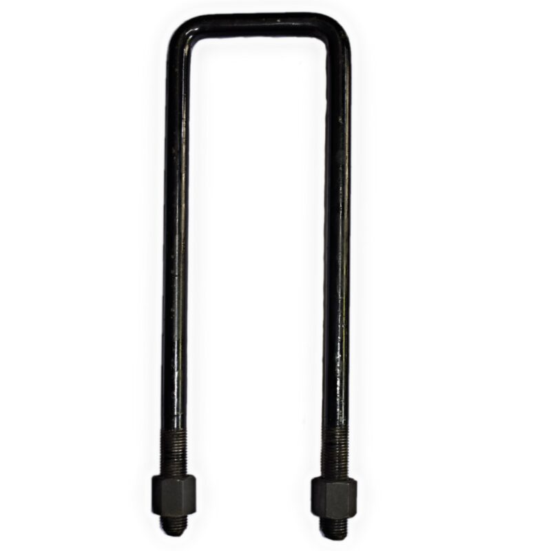 M3 Mild Steel U Bolts 600 mm Polished