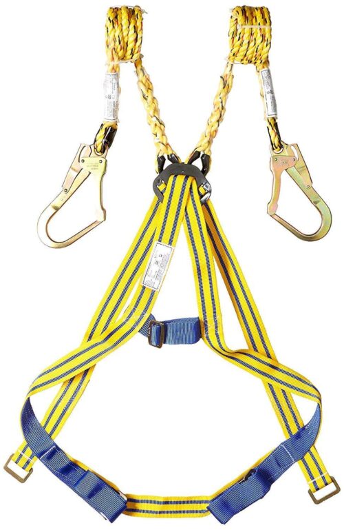 Ferreterro Polyester Full Body Double Rope Scaffold Safety Harness L