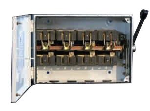 15690-50_image_0.jpg ALLIED ELECTRICALS 60 A 220 - 415 V Three Phase Mild Steel Changeover Switch Panels