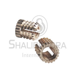 15713-1292_image_0.jpg Dutux M10 Brass Barbed Expansion Thread Inserts DBI-001