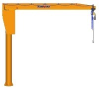 15727-40_image_0.jpg Aardwolf Upto 3 ton Motorized Floor, Pillar Mounted Jib Crane AJCPIL