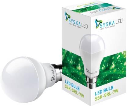 SYSKA LED 7 W Cool Daylight B22 1 piece LED Bulbs