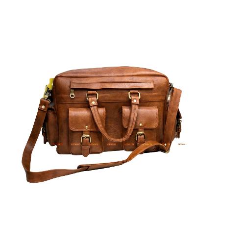 Smera Office Bags Laptop Bag Vegan Leather Brown
