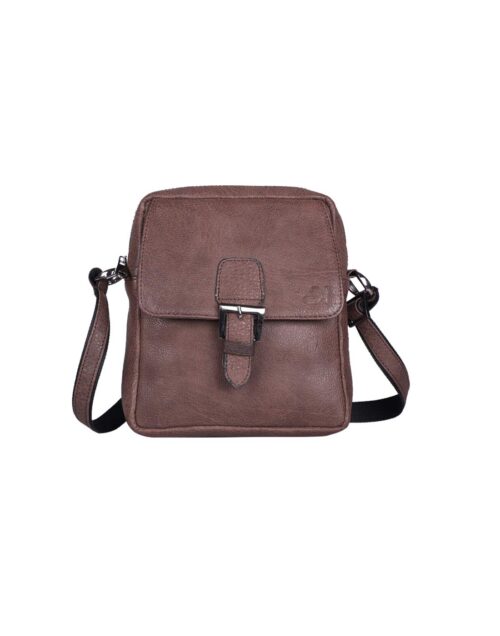 Agilam Exim Office Bags Messenger Bag Leather Brown