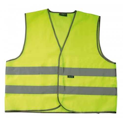 BALAJI Polyester Safety Jackets Standard Without Sleeves Fluorescent