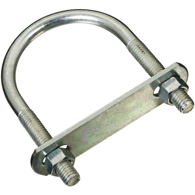 15860-301_image_0.jpg M3 Zinc U Bolts 80 mm Chrome Plated