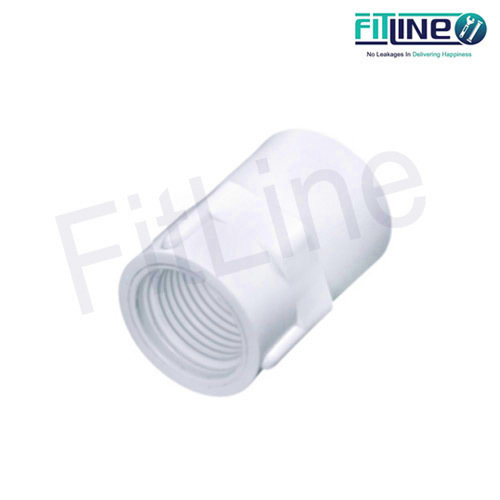 FITLINE 15 mm, 0.5 inch UPVC Adaptors Female Threaded UPVC FTA