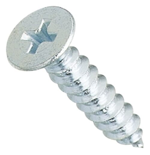 SIS Round M4 30 mm Self Tapping Screws Mild Steel Zinc Plated