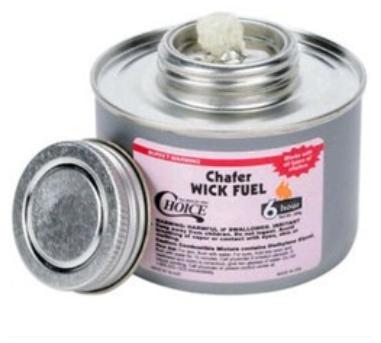 Steel 1 - 3 L Cylindrical Silver Empty Chafing Fuel Cans