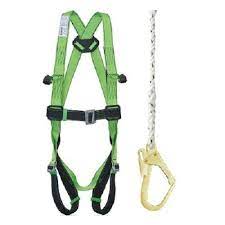 15932-130_image_0.jpg KARAM Polypropylene Full Body Double Rope Scaffold Hook Safety Harness M