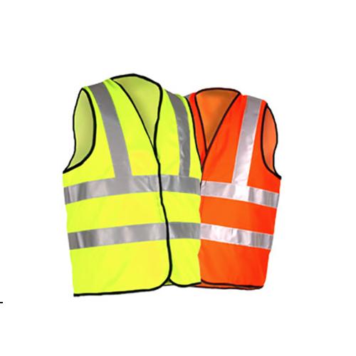 Nylon Safety Jackets S - XXL Without Sleeves Orange, Yellow