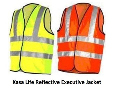 Kasa Life Fabric, Mesh Safety Jackets L Radium Orange