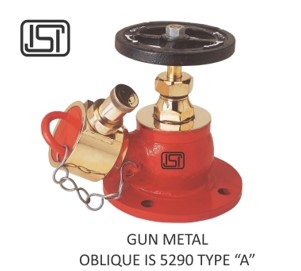 SWATI Gun Metal Oblique Flanged Hydrant Valves