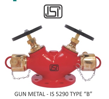 SWATI Gun Metal Double Headed Hydrant Valves
