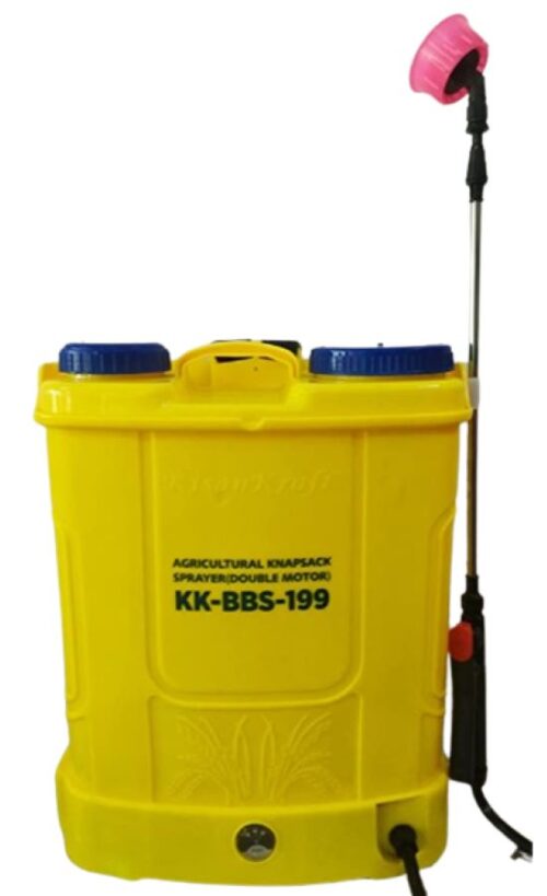 15942-118_image_0.jpg Kisankraft Battery Operated Sprayer KK-BBS-199 3.6 LPM 12 V, 12 A 18 L 49.5 x 38 x 22 cm