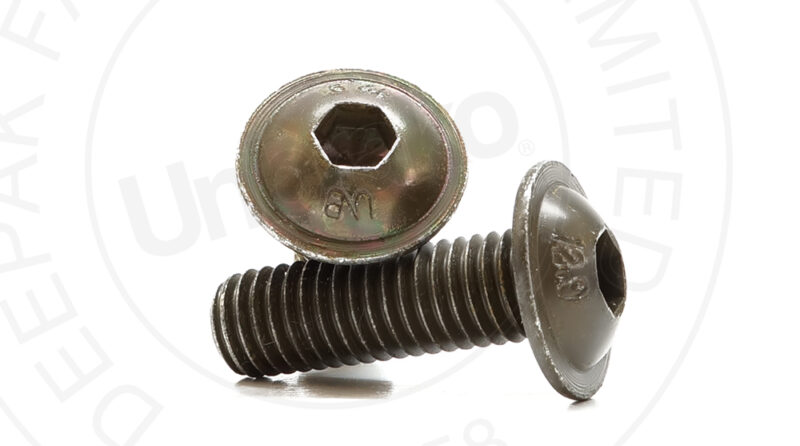 UNBRAKO M3 - M10 Flange Button Hex Socket Head Screw 12.9 Multiple Standards Hot Dip/Electro Galvanized