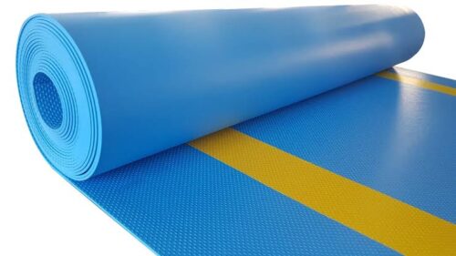 Vijay Rubber Product Floor Mats Electric Rubber (10 x 1) m x 3 mm Blue