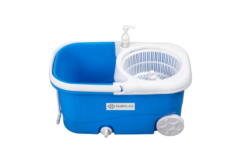 15962-6_image_0.jpg GUDPLAS Spin Bucket Mop Microfibre 45 x 15 cm Blue