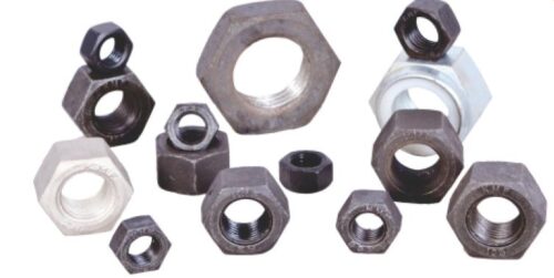 ANNEX ENTERPRISE M10 Hexagon Head Nuts Mild Steel 4, 5, 8, 10, 12 Polished IS 1367