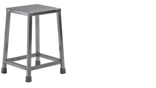 Star Tech Stools Bucket Stainless Steel Silver
