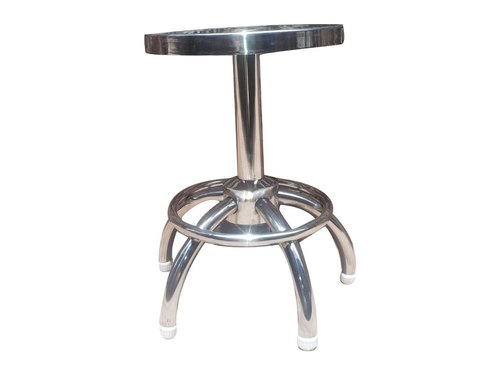 Stools Revolving Stainless Steel Silver
