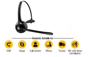 Lapcare Wireless Black Headsets
