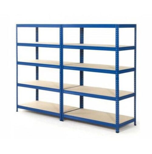16003-1619_image_0.jpg Mild Steel Angle Frame 5 Layers Industrial Racks 12 ft
