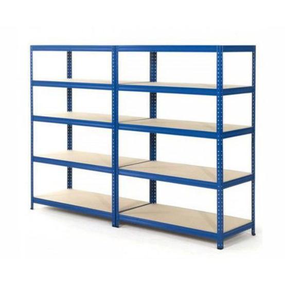 16003-1619_image_0.jpg Mild Steel Angle Frame 5 Layers Industrial Racks 12 ft
